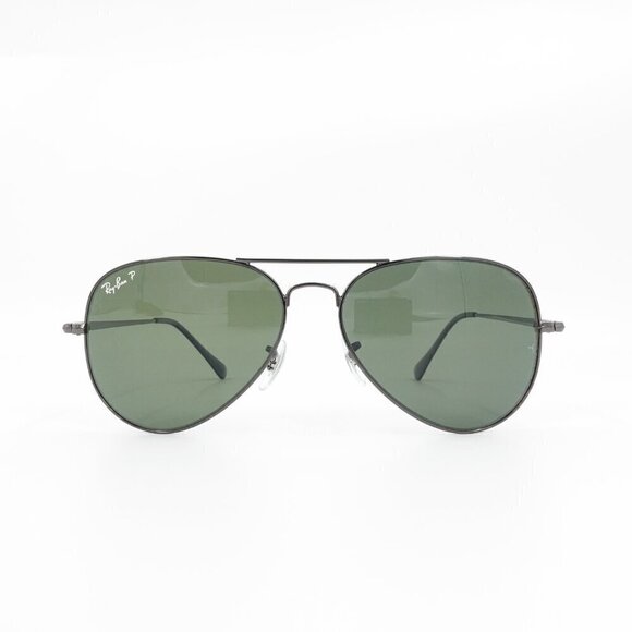 Ray-Ban RB3689 Aviator Metal Sunglasses Black OS